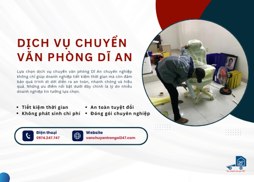 Dịch vụ chuyển văn phòng Dĩ An
