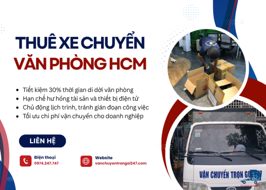 Thuê xe chuyển văn phòng TPHCM