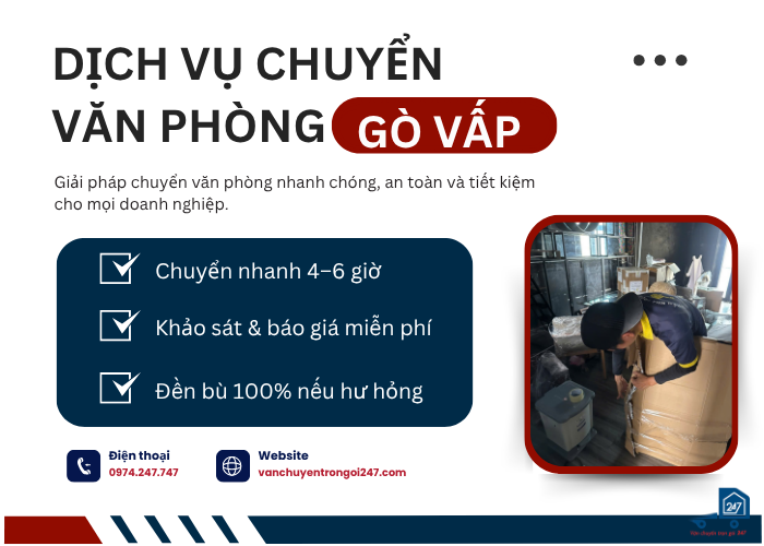 Dịch vụ chuyển văn phòng Gò Vấp