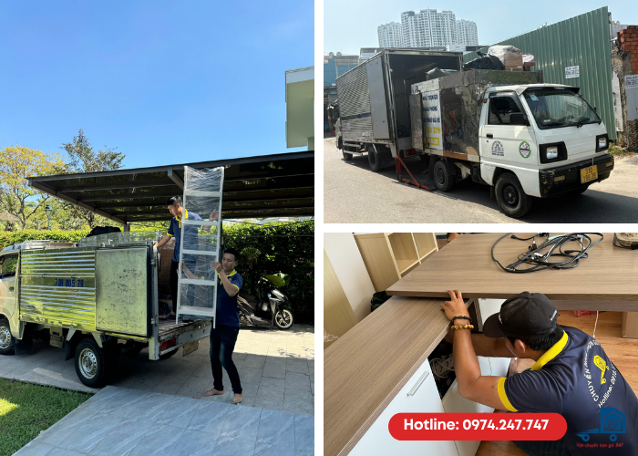 Giá thuê xe chuyển văn phòng HCM
