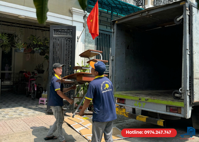 Xe tải chuyển văn phòng trọn gói